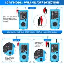 Load image into Gallery viewer, Battery-Powered Digital Cable Finder with RJ11/RJ45 Connectors for Easy Use