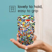 Load image into Gallery viewer, Unique 14 oz Multicolor Drinking Glasses - Eco-Friendly, Lead-Free &amp; Reusable