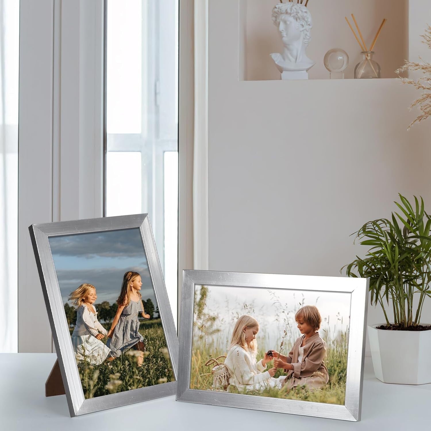 Elegant 18-Pack 4x6 Silver Picture Frames - Perfect for Home and Gallery Display