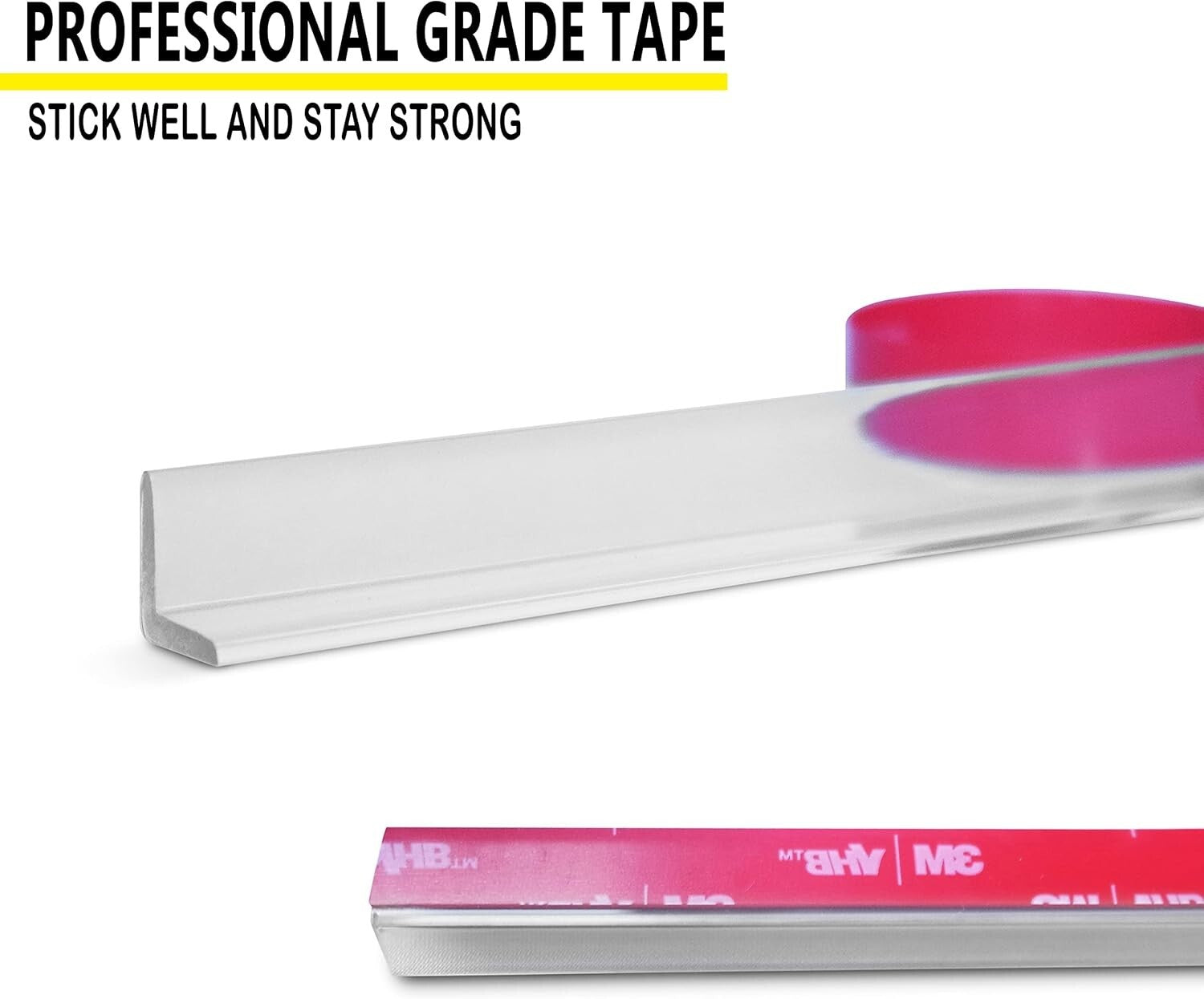 Professional Grade L-Shaped Shower Door Seal Strip for Frameless Applications