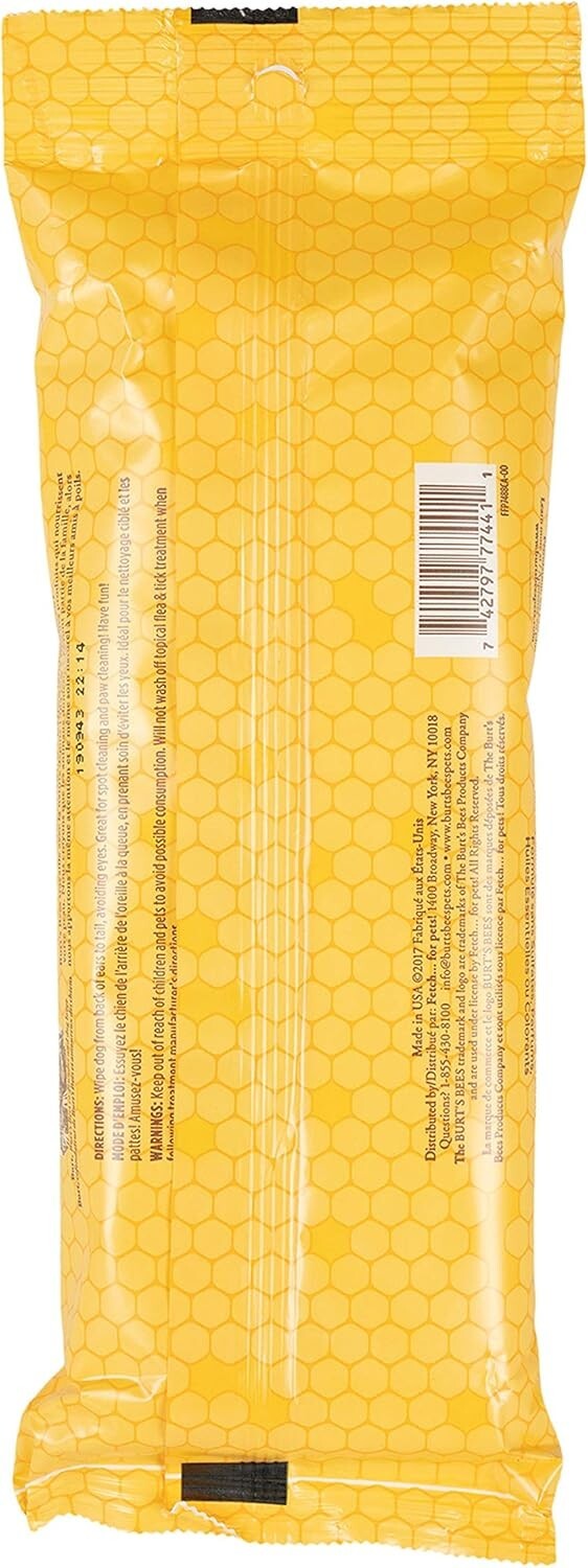 Eco-Friendly Grooming Wipes for Dogs - Hypoallergenic & Made in the USA - 6 Pack