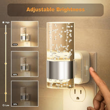 Load image into Gallery viewer, 2 Pack Adjustable Brightness LED Night Lights with Automatic Light Sensor