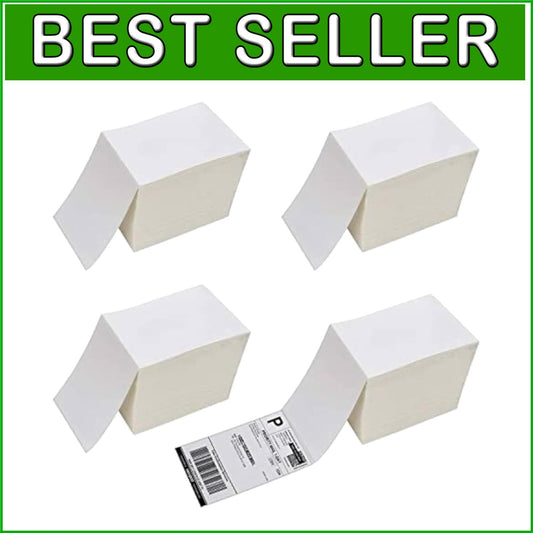 4000 Eco-Friendly 4x6 Direct Thermal Labels with Perforation for Fast Shipping