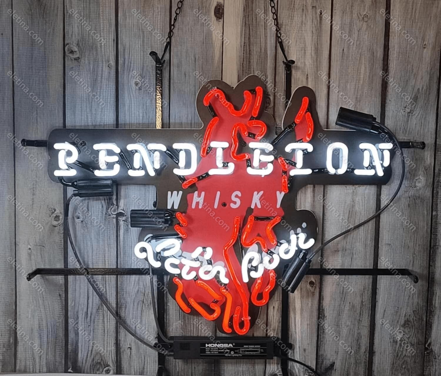 Antique Style Pendleton Whisky Neon Sign - Perfect for Pub & Cafe Ambiance