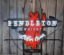 Load image into Gallery viewer, Antique Style Pendleton Whisky Neon Sign - Perfect for Pub &amp; Cafe Ambiance