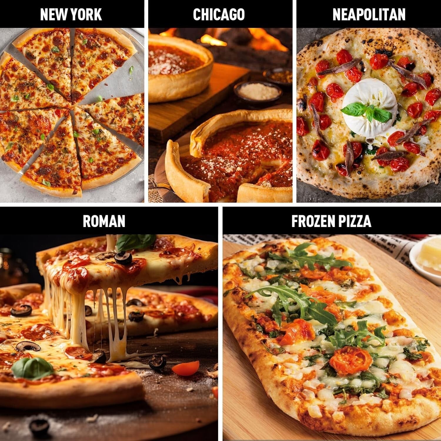 Quick-Cook Portable Pizza Oven - Wood & Gas Fired for Perfect Pizzas Every Time