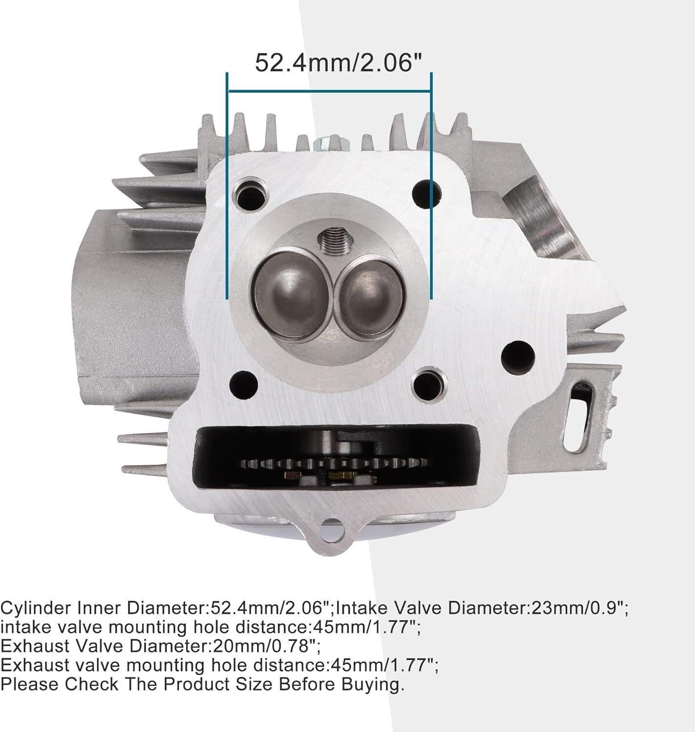 Reliable Cylinder Head Replacement for 110cc Dirt Bikes & Quads - Easy Install