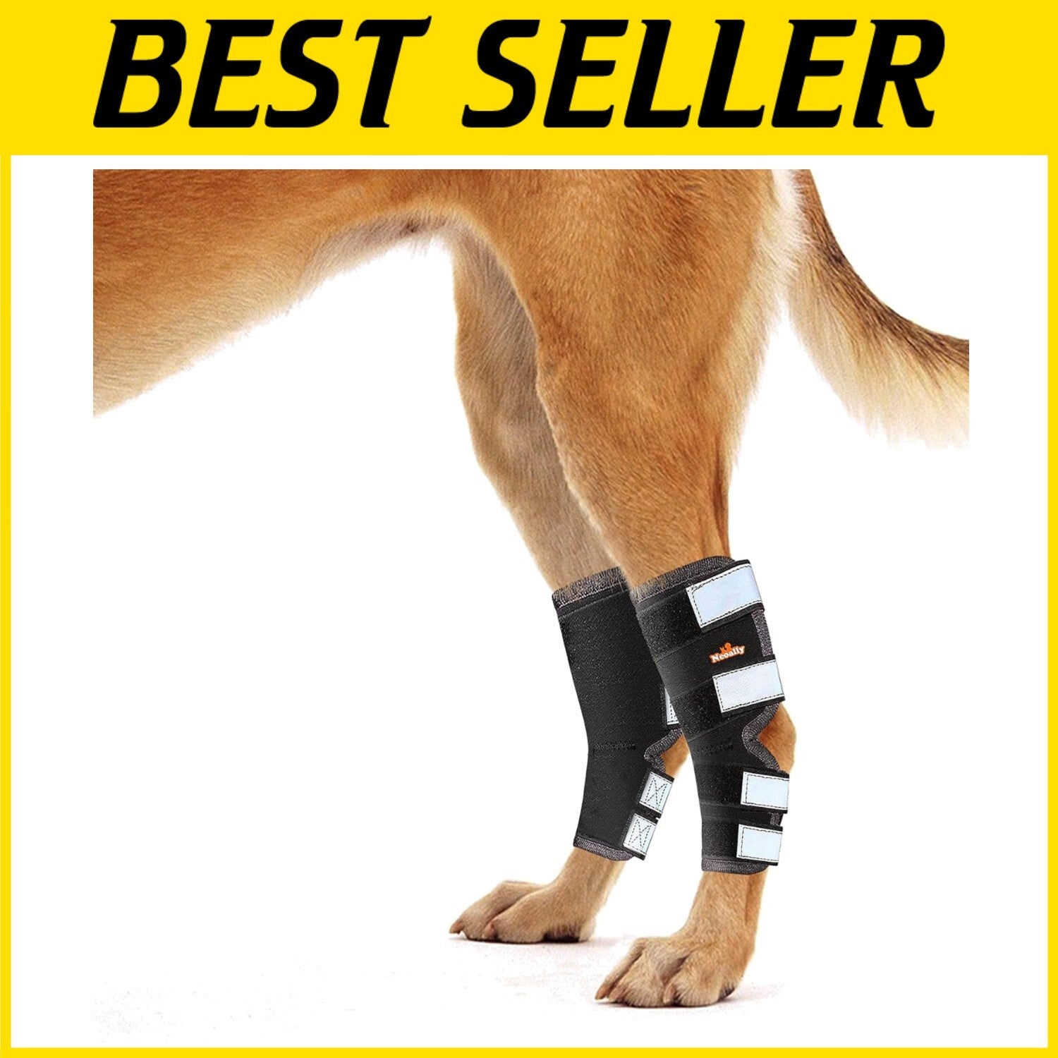 Large Dog Rear Leg Hock Brace - Comfortable Support for ACL & CCL Injuries