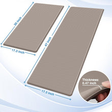 Load image into Gallery viewer, Cushioned 17.3'' x 30'' + 17.3'' x 59'' Non-Slip Kitchen Rugs for Comfort