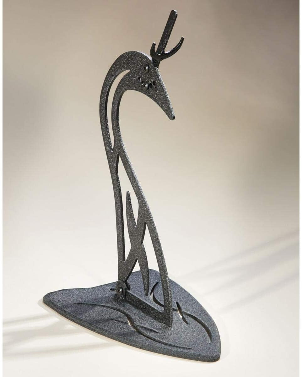 Customizable Powder Coated Steel Trophy Mount for Stylish Desk Displays - 23in