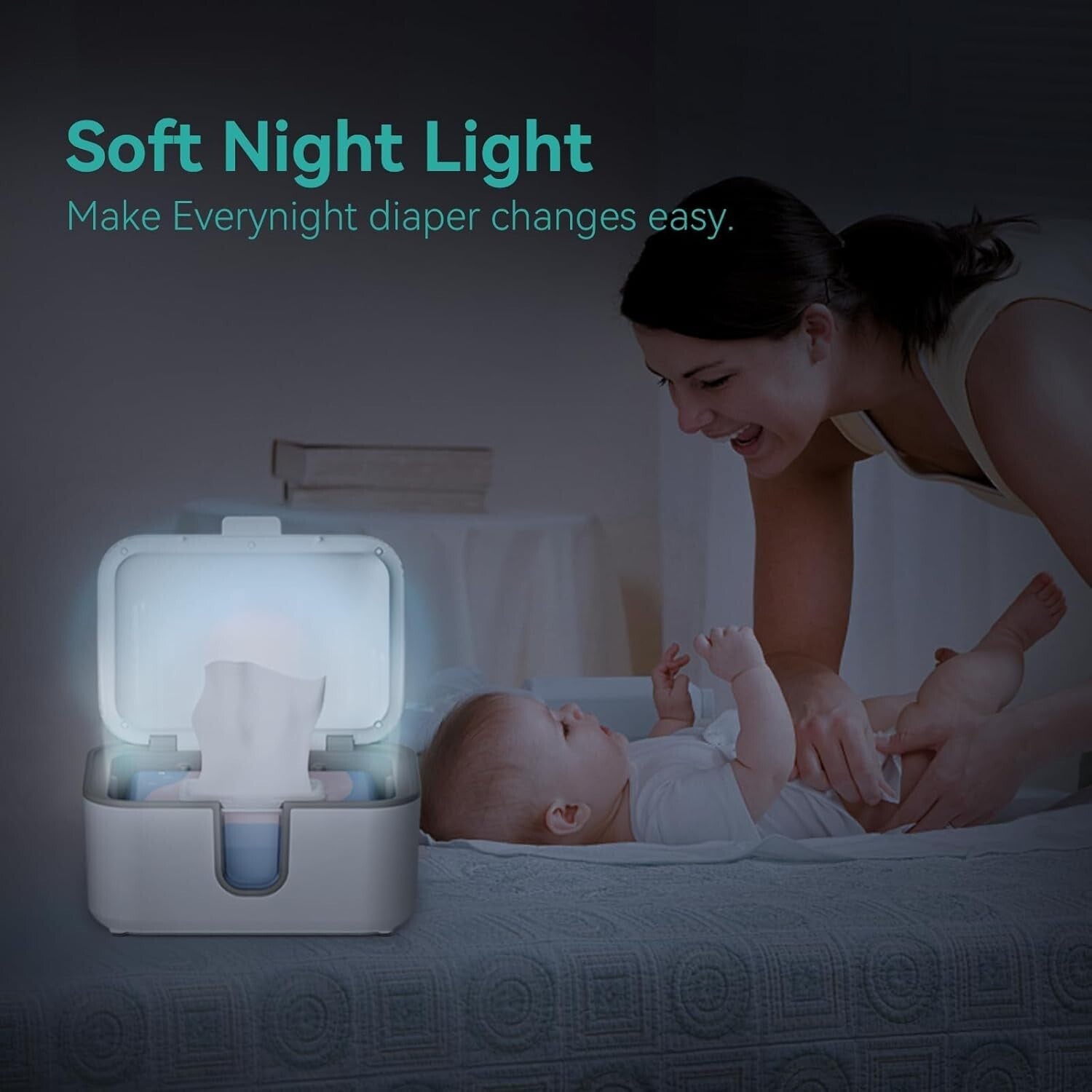 Diaper Wipe Warmer with Three Heating Modes - 100 Wipe Capacity & Easy Use