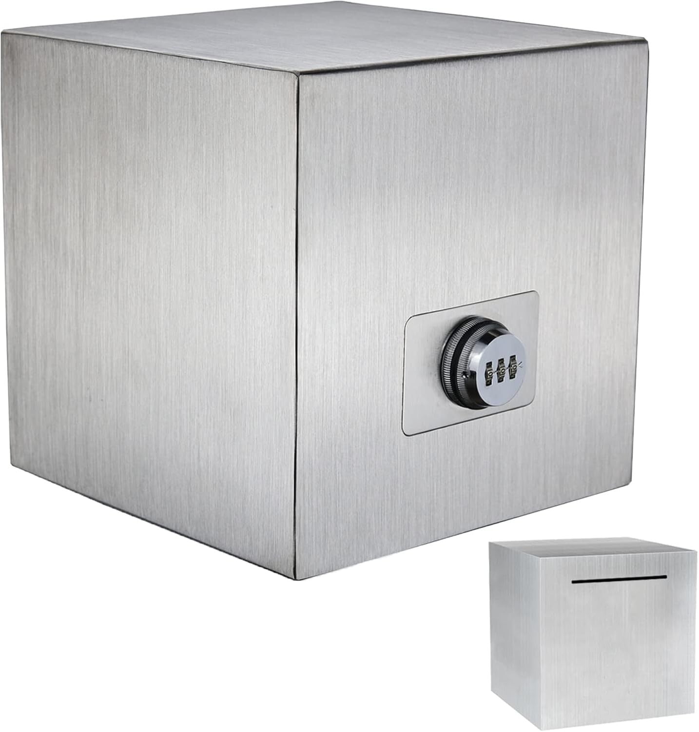 Customizable Stainless Steel Piggy Bank with Lock for Wedding & Vacation Goals
