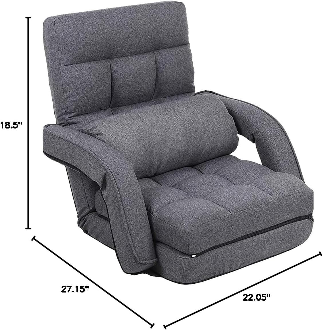 Compact Folding Gaming Chair with 42 Reclining Positions – Comfort Meets Style