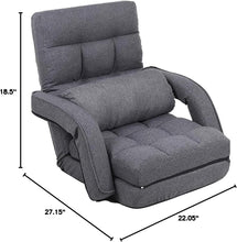 Load image into Gallery viewer, Compact Folding Gaming Chair with 42 Reclining Positions – Comfort Meets Style