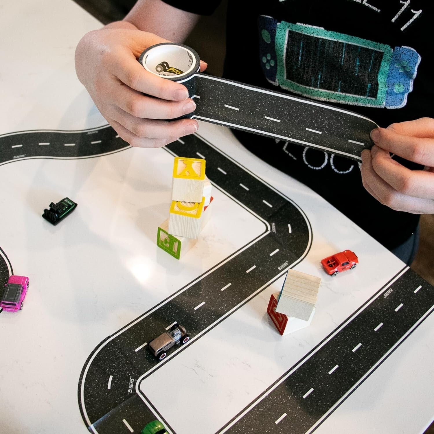 Award-Winning Road Tape - 30 ft x 2 in for Endless Toy Car Adventures