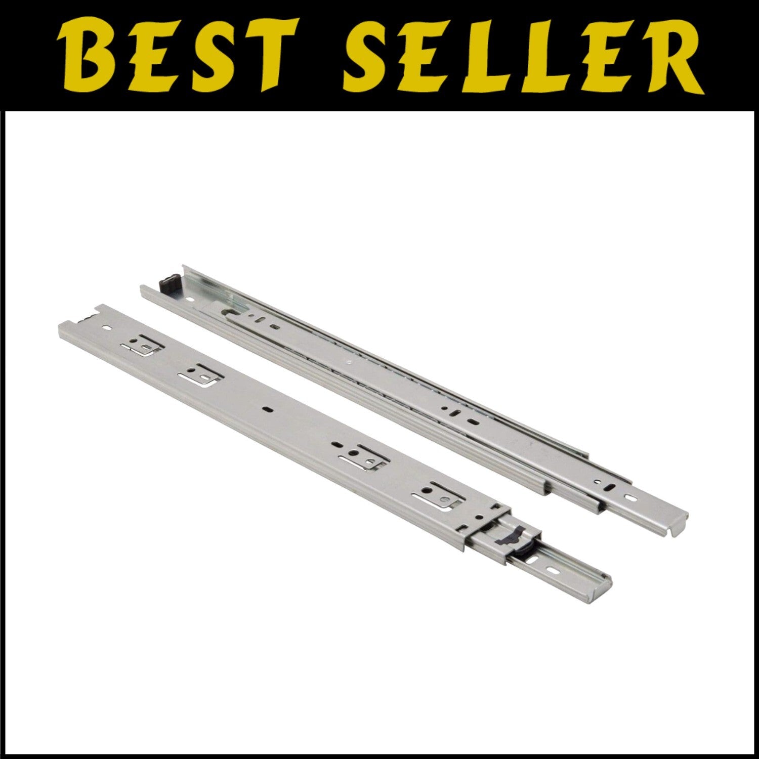 10 Pairs 16-Inch Zinc Ball Bearing Drawer Slides - 100 lbs Side Mount Solution