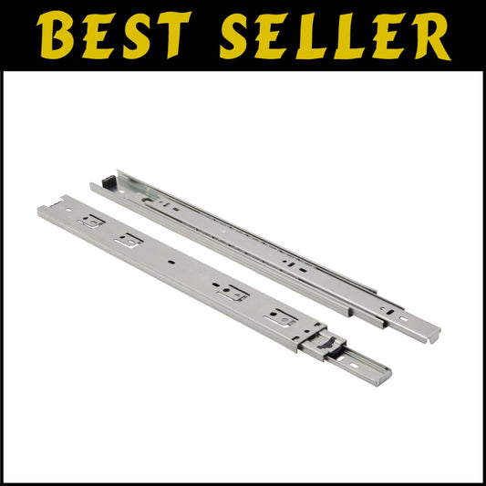 10 Pairs 16-Inch Zinc Ball Bearing Drawer Slides - 100 lbs Side Mount Solution