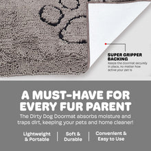 Load image into Gallery viewer, Versatile Dog Doormat 60''x30'' - Stylish Grey with Rapid Drying Ability