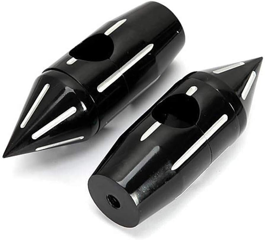 Durable Aluminum Handlebar Risers with Spike Heads for 1" Bars - 135mm Height