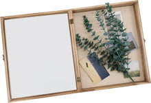 Load image into Gallery viewer, Lockable Memorabilia Shadow Box 13x16 with Hinged Glass Door - Carbonized Black