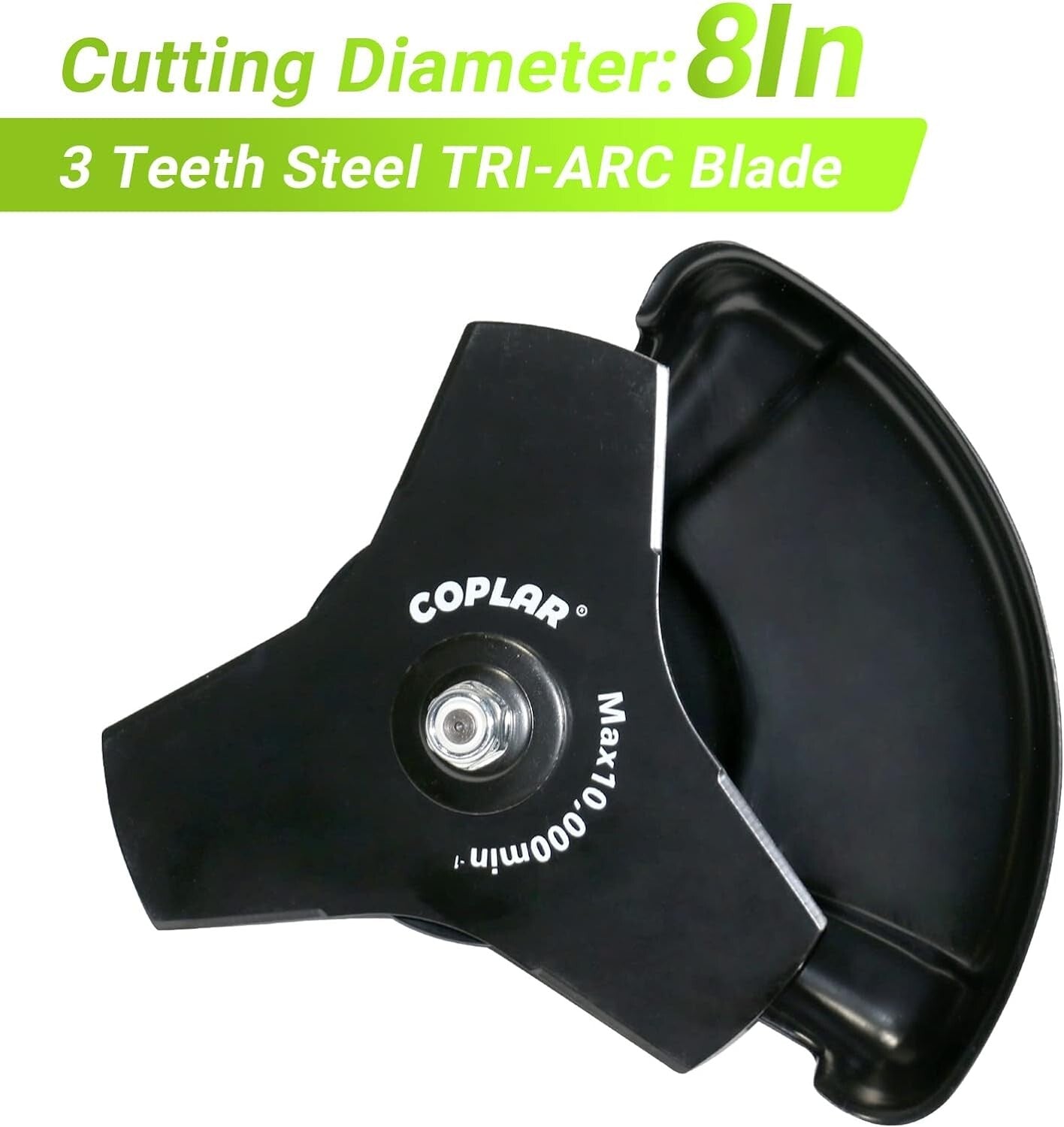 Efficient 8-Inch Brushcutter Attachment for Grass and Brush with 3 Teeth Blade