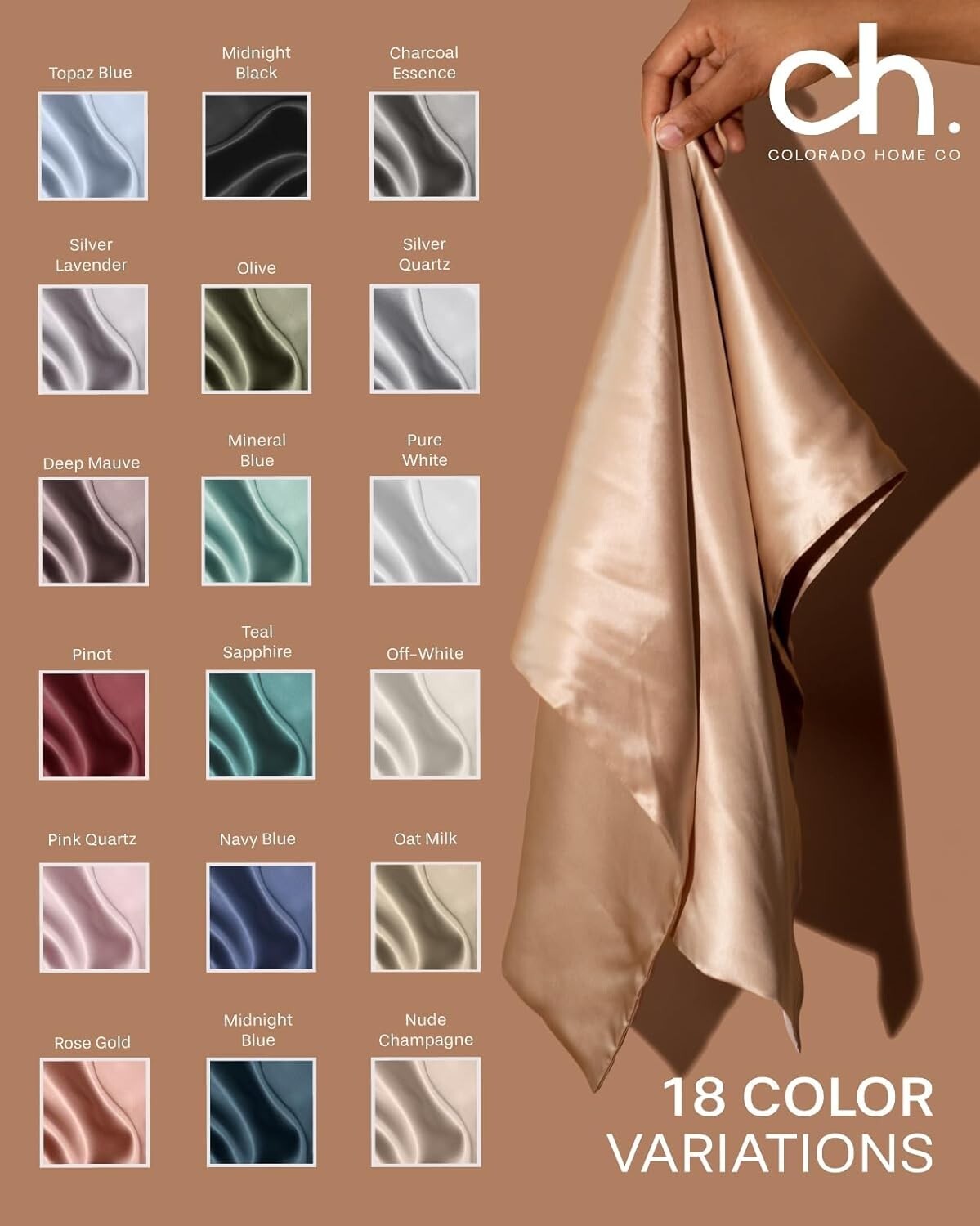 Luxury 100% Silk Pillowcase 20" x 36" for Hair & Skin Health - Gift-Ready Box