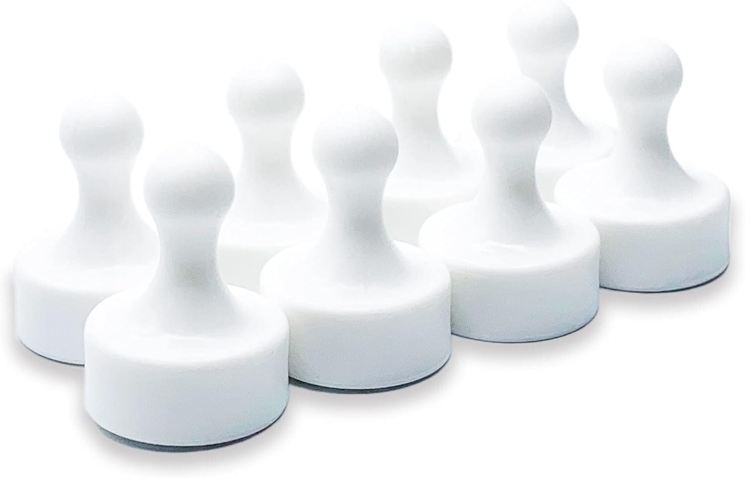 Durable Pawn-Shaped Neodymium Magnets - 8 Heavy-Duty Organizers for Any Surface