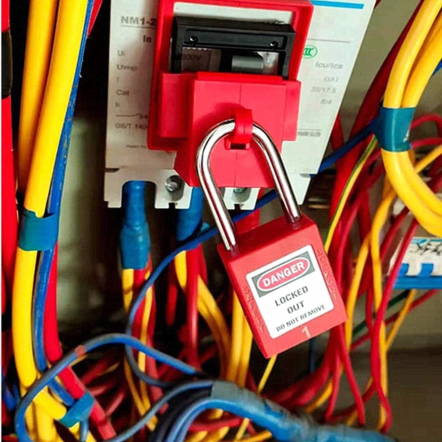 Essential Red Lockout Tagout Locks with 12 Keys - Optimal Safety Guaranteed