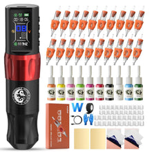 Load image into Gallery viewer, Wireless Tattoo Machine Kit with Battery - Complete Cordless Tattoo Pen Solution