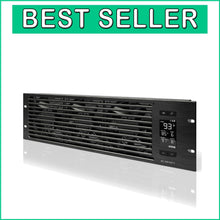 Load image into Gallery viewer, Professional Grade 3U Fan Panel - High Airflow Cooling for Audio/Video Racks