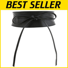 Load image into Gallery viewer, Sustainable Women's Obi Belt - Durable Italian Leather with Timeless Elegance