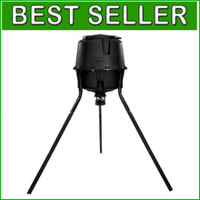 Load image into Gallery viewer, Versatile Freestanding Deer Feeder Tripod with Digital Timer &amp; Metal Spin Plate
