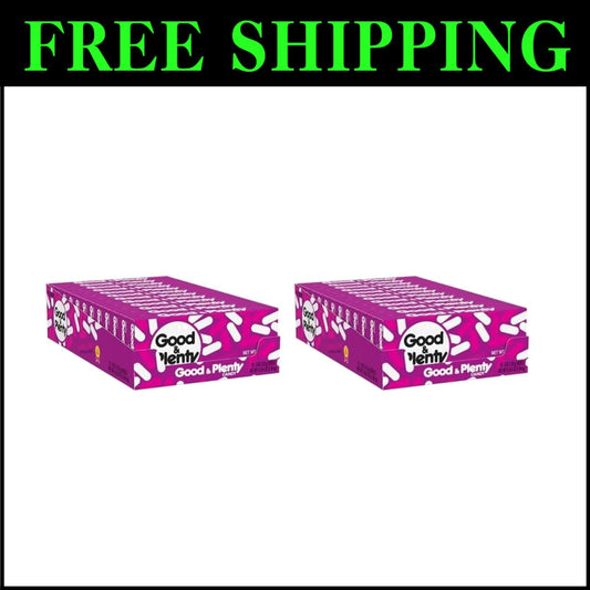 Fat-Free Old-Fashioned Licorice Candy - 12 Boxes of 6 oz for Guilt-Free Snacking