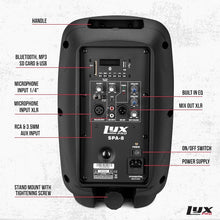 Load image into Gallery viewer, 8'' Bluetooth PA Speaker with XLR Inputs &amp; Daisy Chain Capability for Events