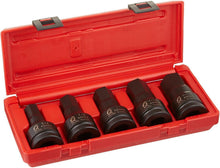 Load image into Gallery viewer, Durable 5-Piece SAE Hex Driver Set - 3/4 inch Drive with Low Profile Design