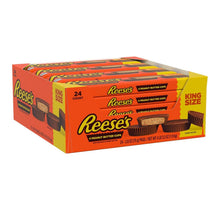 Load image into Gallery viewer, Bulk Candy Box of 24 King Size Milk Chocolate Peanut Butter Cups - Perfect Snack