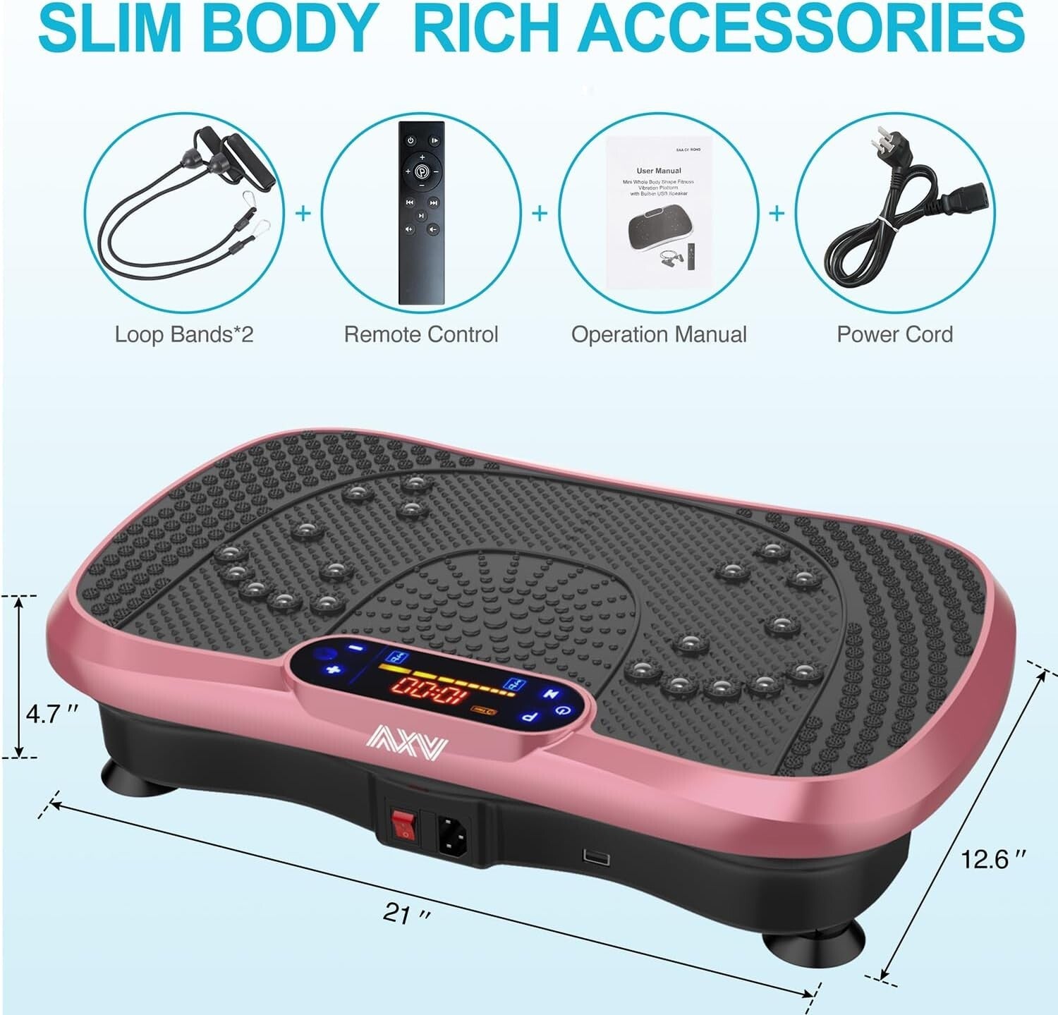 Bluetooth-Enabled Full Body Vibration Plate - Achieve Effective Workouts at Home