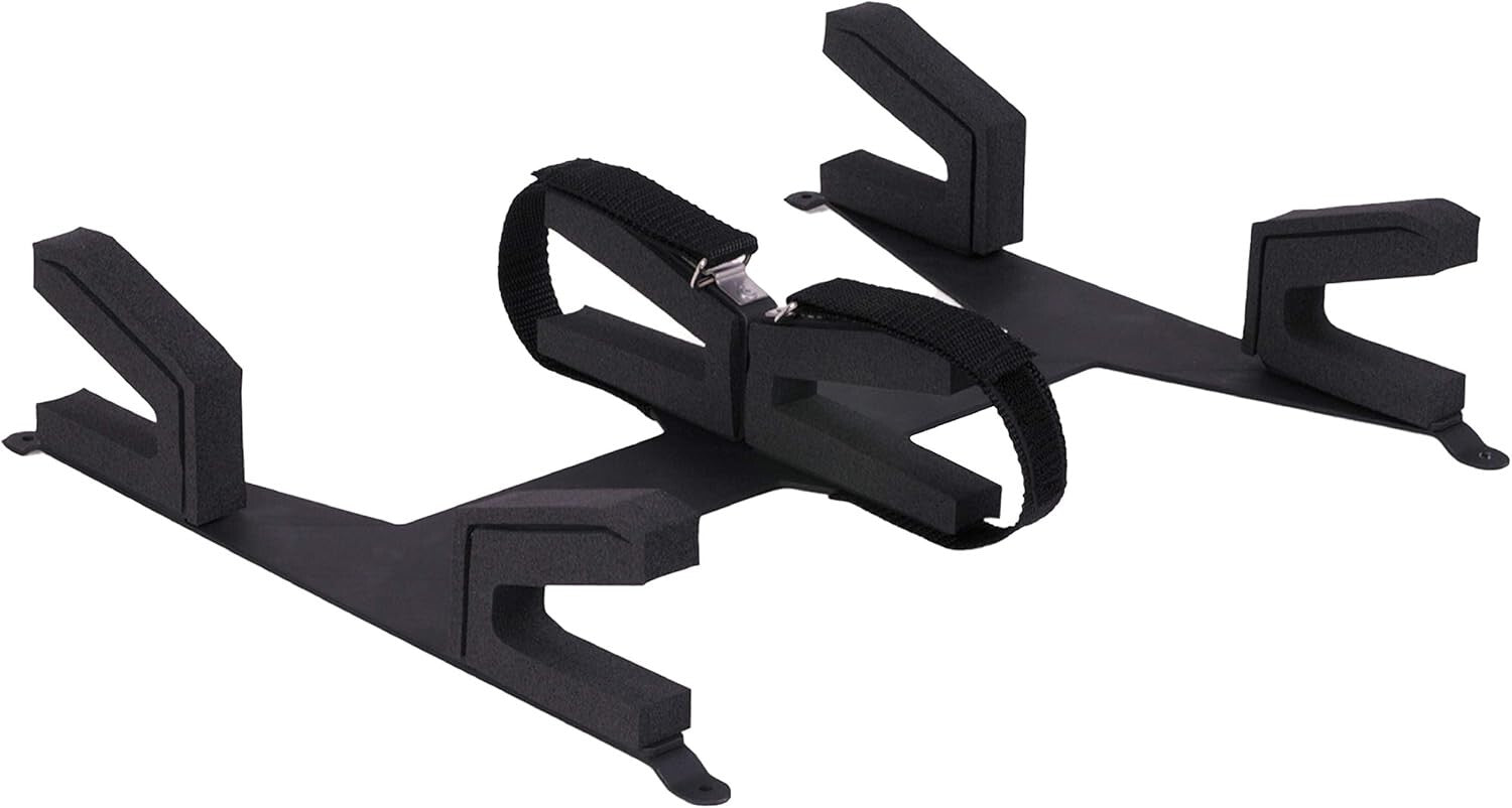 Multi-Environment Overhead Gun Rack for 2 Shotguns and Rifles – Durable Metal