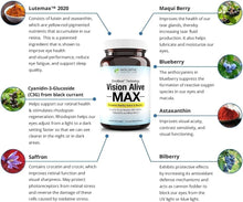 Load image into Gallery viewer, Vision Alive Max - Eye Health Supplement with 8 Natural Ingredients, 30 Capsules