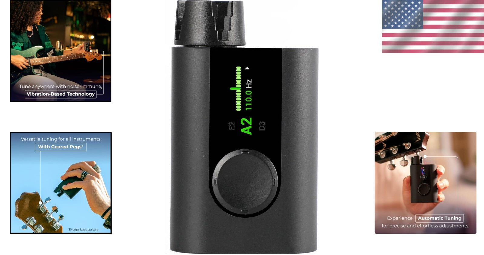 Portable Guitar Tuner & Built-In Metronome - 150+ Alternate Tunings Available