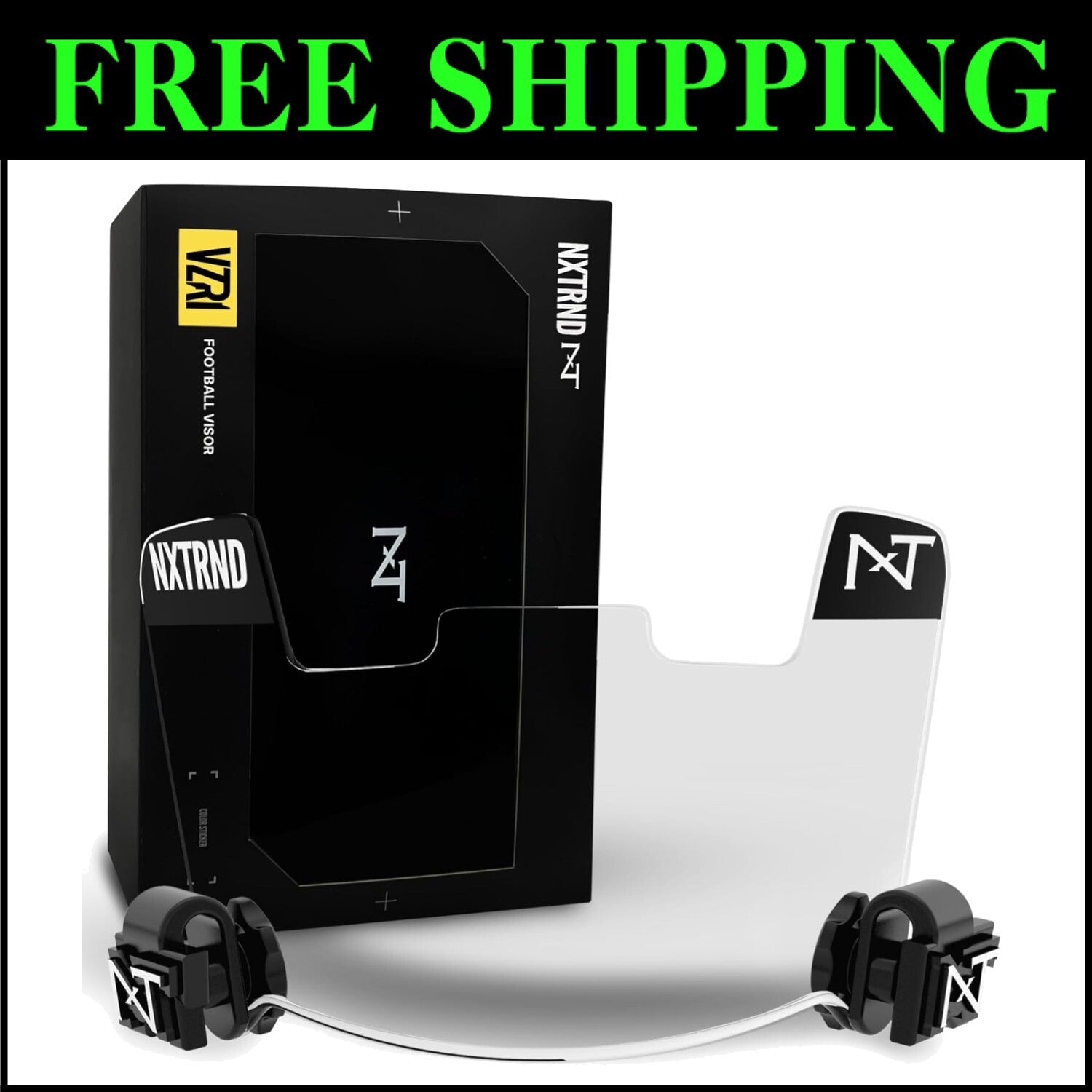 Durable Polycarbonate Football Visor with Anti-Fog Technology - One Size Clear