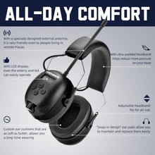 Load image into Gallery viewer, Noise Cancelling Bluetooth 5.4 Hearing Earmuffs with FM Radio &amp; 48H Playback