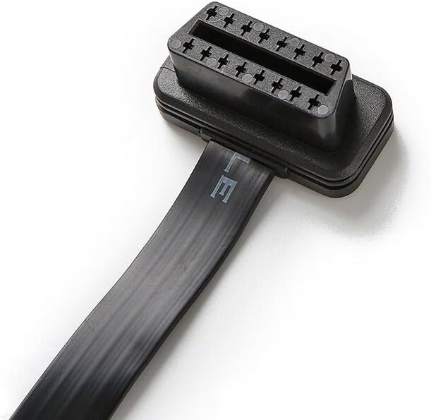 Flexible 16 Pin OBD2 Splitter Extension Cable - 1 Male, 2 Female, 10 Pack