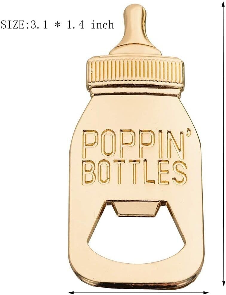 Durable Pink Baby Bottle Bottle Openers - Perfect for Baby Shower Guests