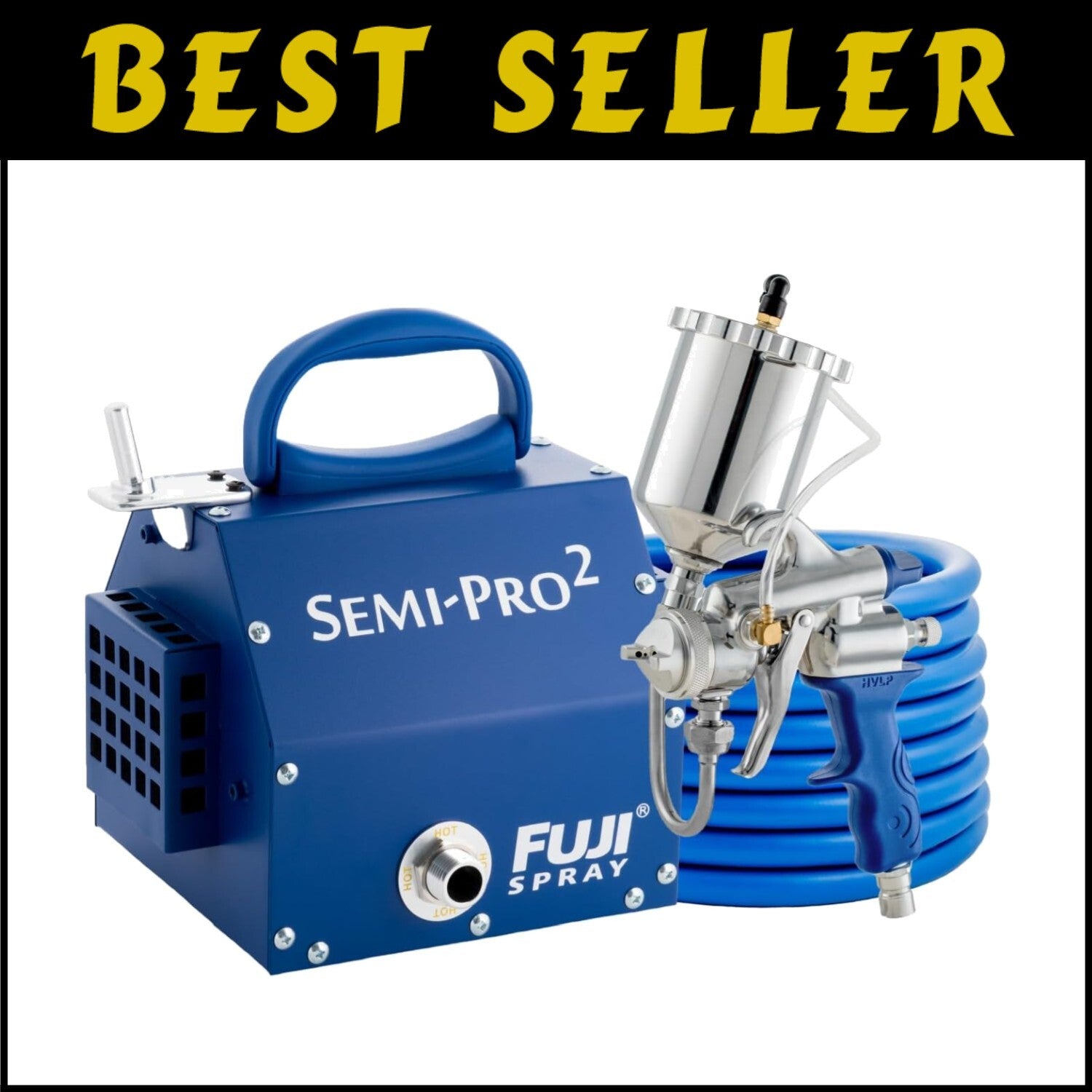 Semi-PRO 2 Gravity HVLP Spray Gun System with Lightweight Design & Accessories