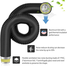Load image into Gallery viewer, 4-Layer Insulated Flexible Duct - 6'' x 8 Ft, Ideal for HVAC and Noise Control