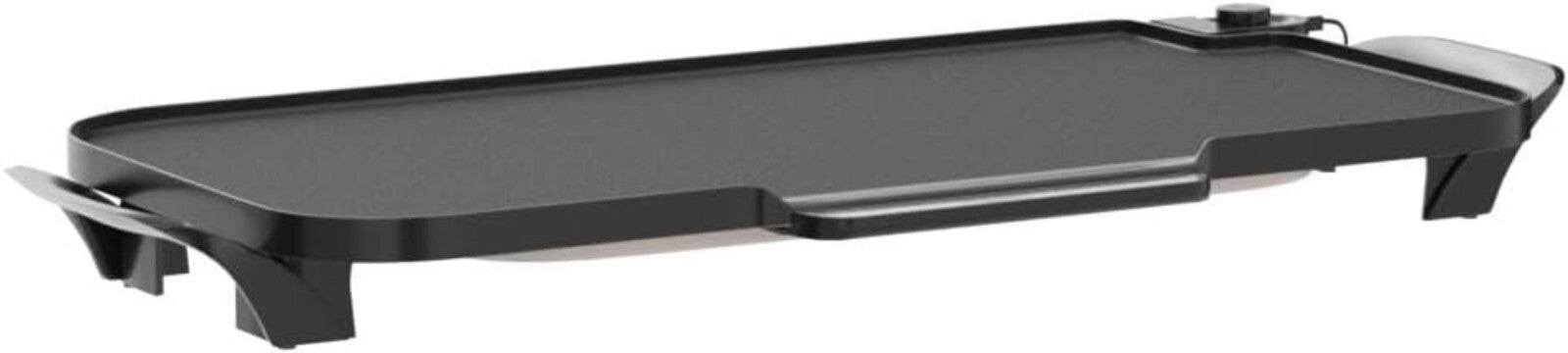 Durable 22-Inch Electric Griddle - Effortless Cleanup with Slide-Out Drip Tray