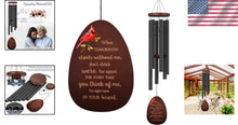 Load image into Gallery viewer, Sympathy Cardinal Wind Chimes for Loss of Loved One – Elegant Memorial Gift
