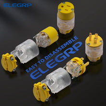 Load image into Gallery viewer, Commercial Grade Lighted Electrical Plug &amp; Connector Set - 5 Pack in Yellow