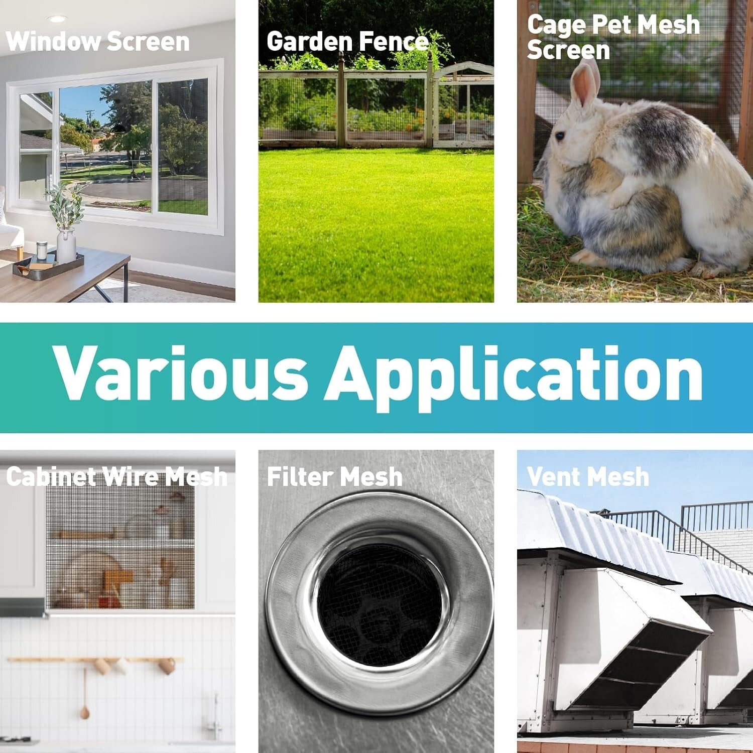 Heavy-Duty Pet-Friendly Window Screen Roll, 35in x 16ft Stainless Steel Mesh